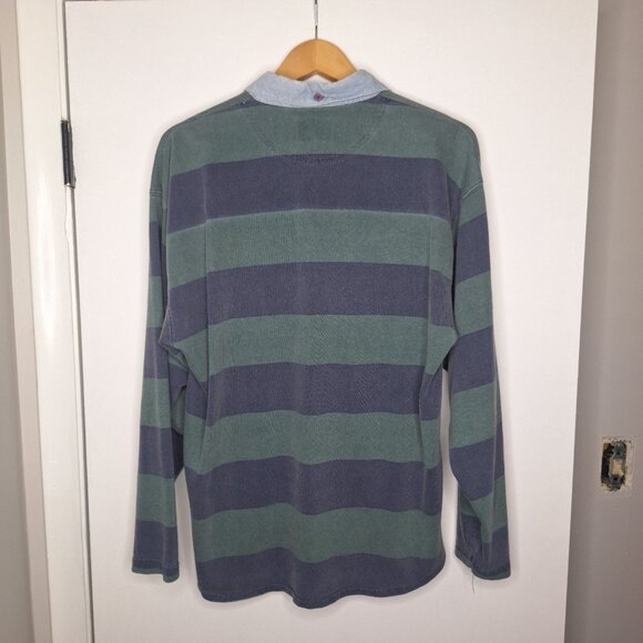 Vintage Pacific Coast Highway Shirt Mens Medium Striped Casual Polo - Picture 5 of 7